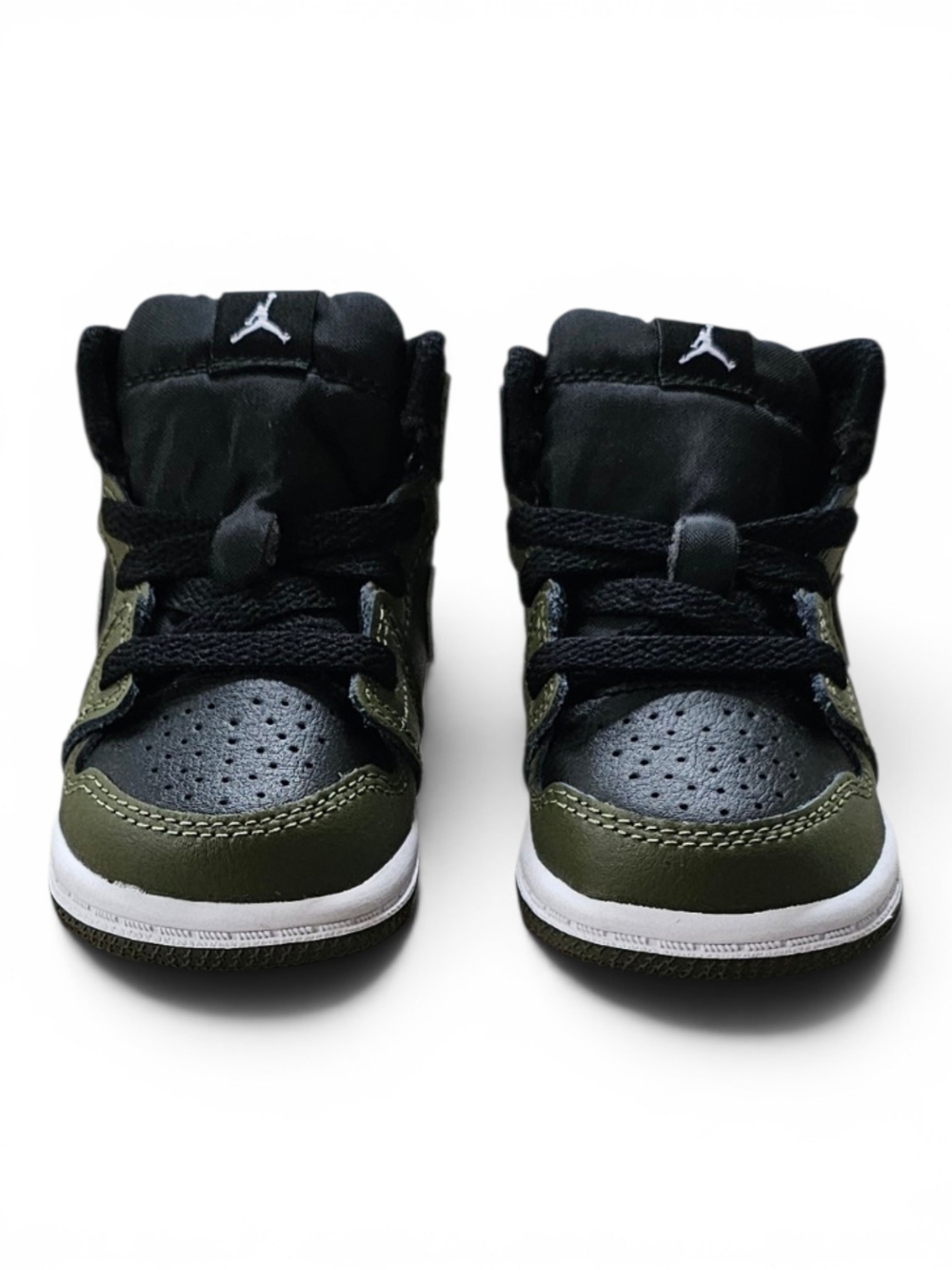 Nike Air Jordan 1 Mid Toddler Olive Black 4C - Picture 2 of 10